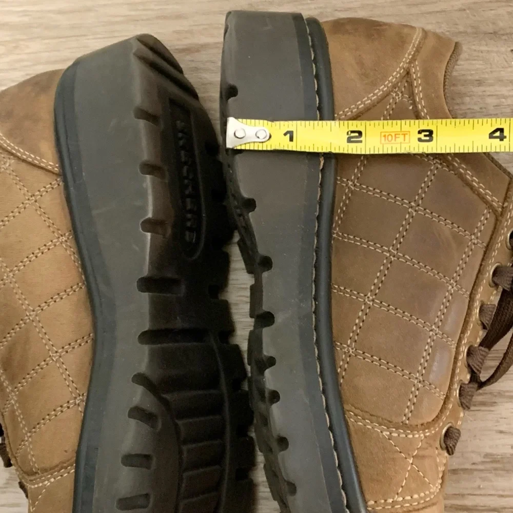 Skechers Y2K Jammers Chunky Oxford Leather Quilted Contrast Shoes 6.5